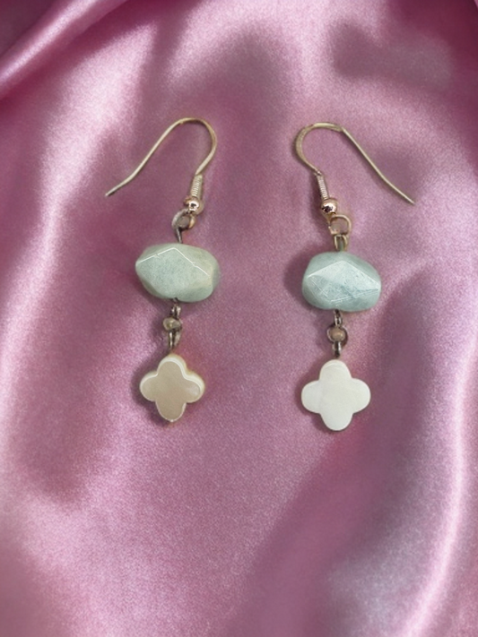 Clover Under the Sky earrings