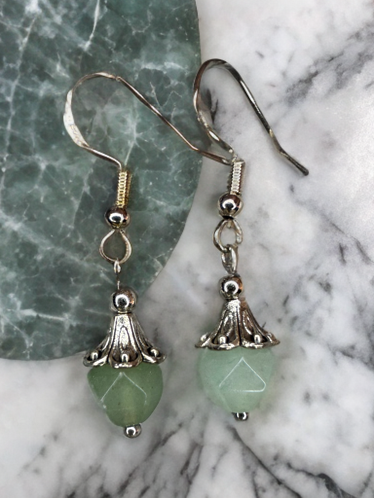 Green Aventurine Drop Earrings