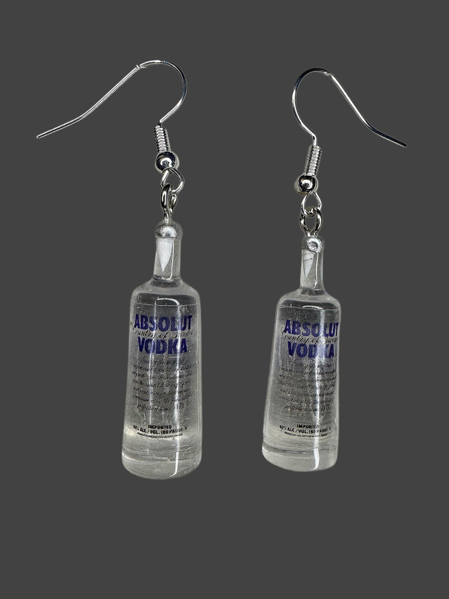 Mini Absolute Vodka Earrings