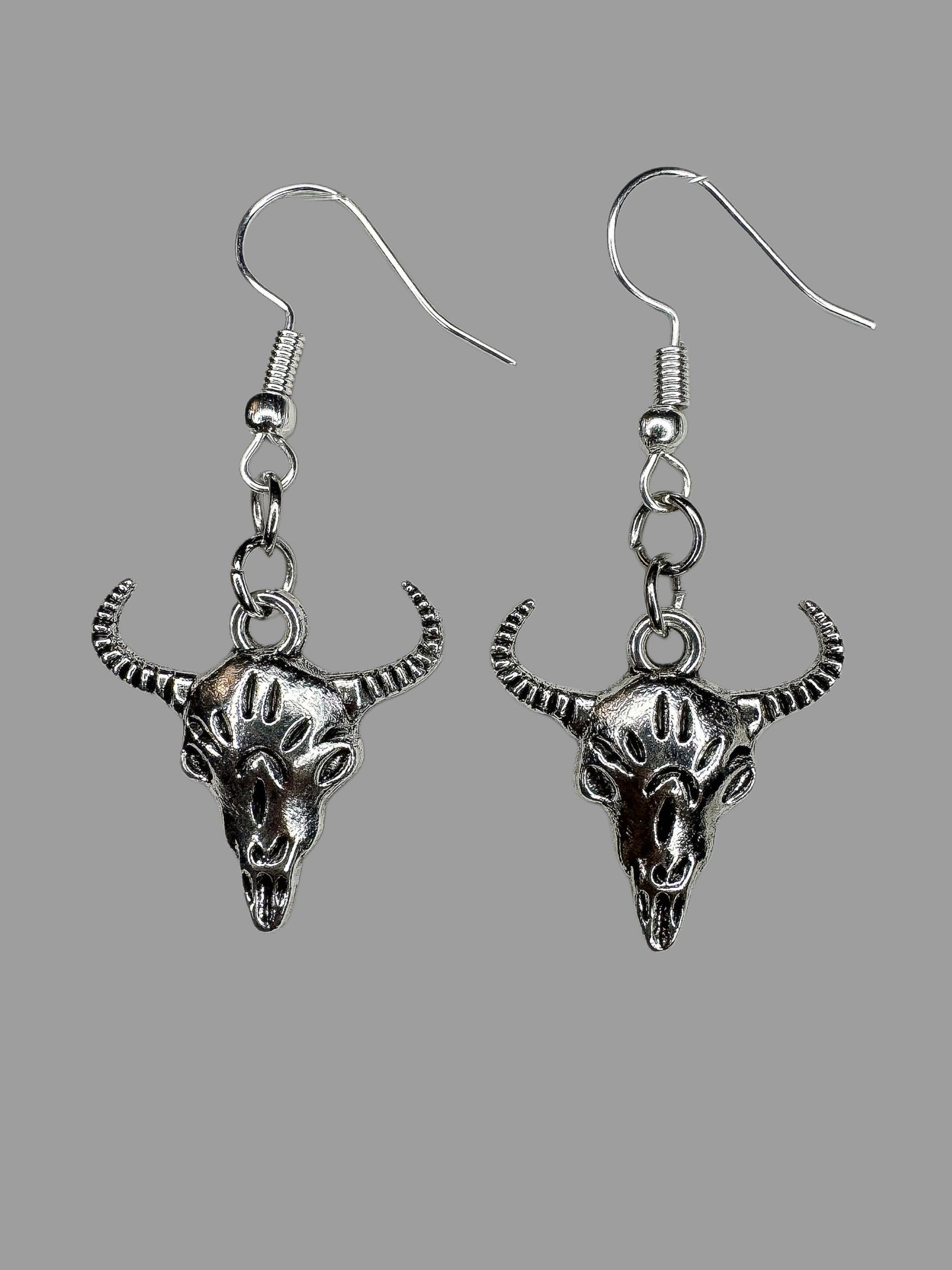 Bull Skull Earrings