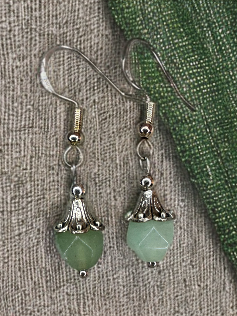 Green Aventurine Drop Earrings