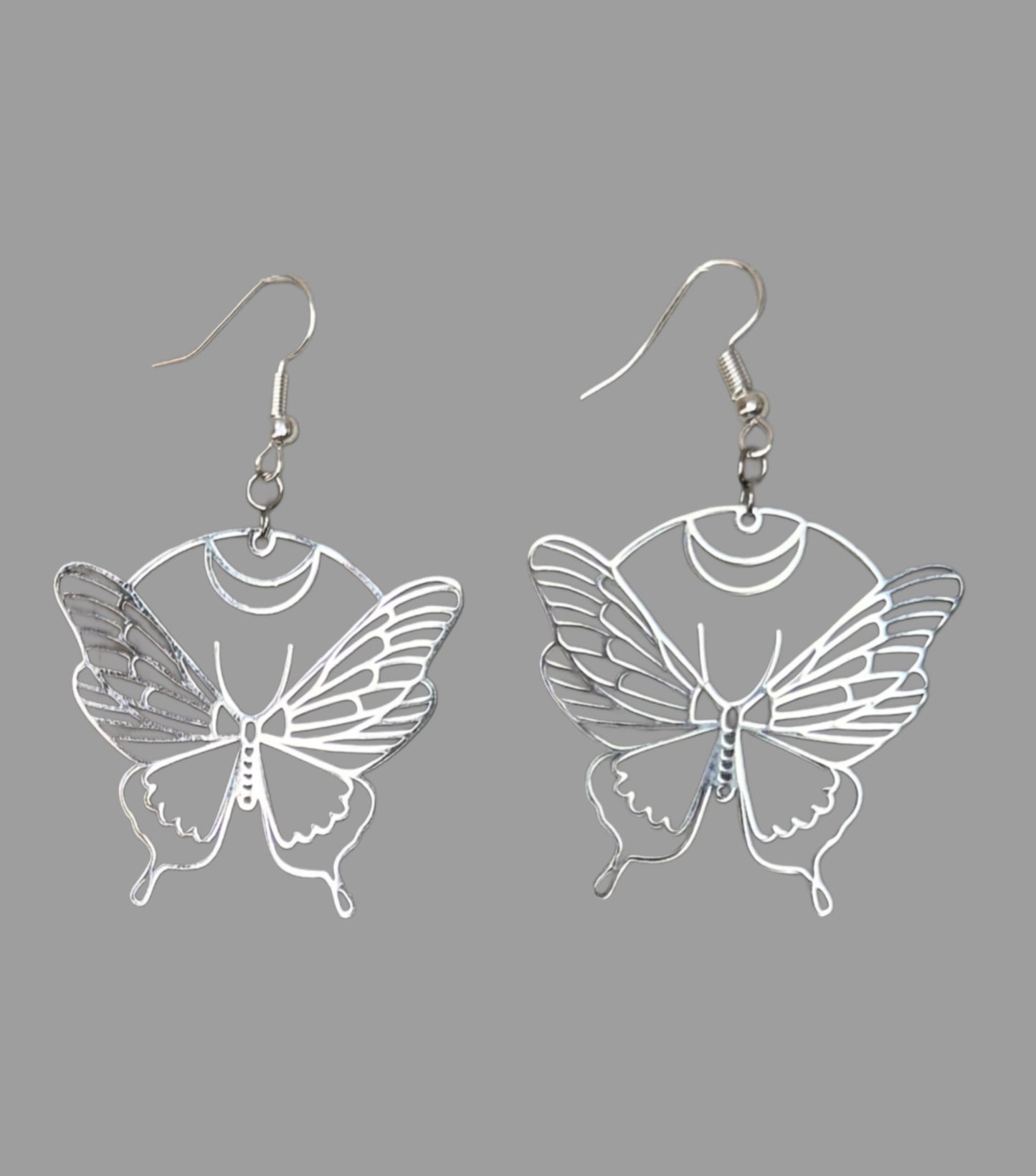 Butterfly Crescent Earrings