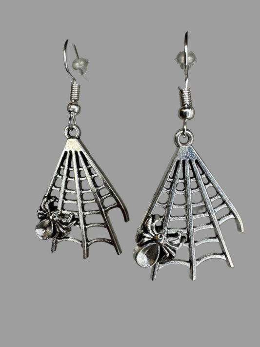 Mama Spider in the Web Earrings