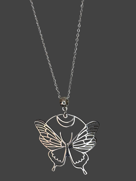 One Liner Butterfly Necklace